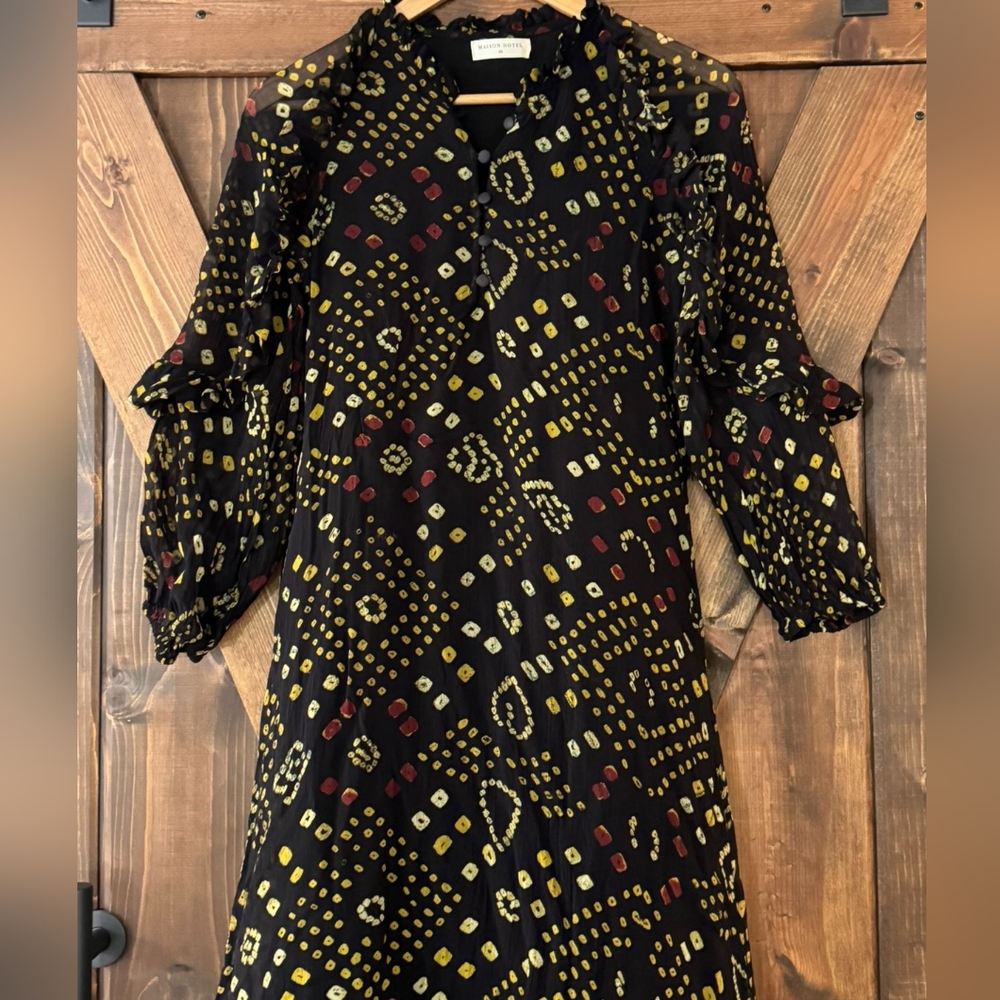 MAISON HOTEL Bianca Dress in Black Magma - Picture 4 of 13
